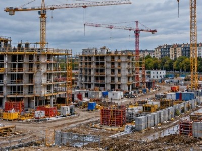 illustration générée par intelligence artificielle / Illustration éditoriale du sujet Construction de logements : pourquoi la filière redoute un nouveau recul en 2027